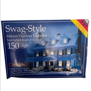 Swag style indoor/outdoor light set